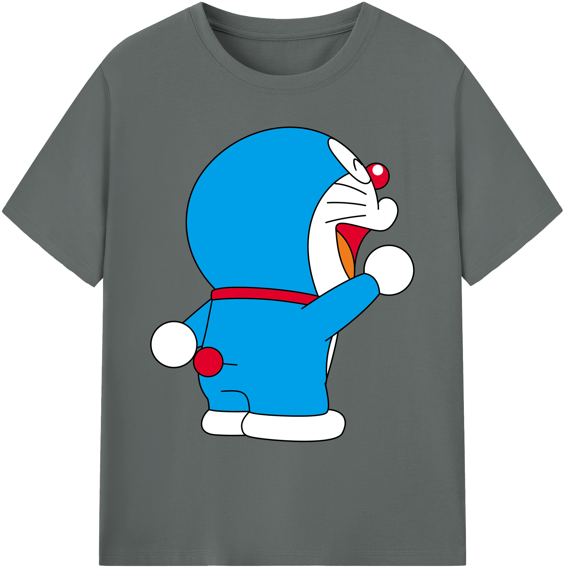 （画像用） ドラえもん Doraemon 綿100％ メンズ半袖Tシャツ｜肌触りやわらか＆通気性